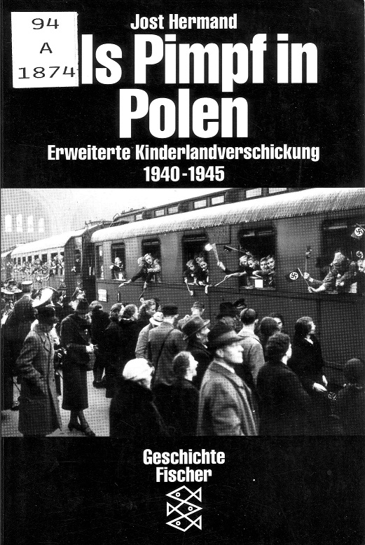 Jost Hermand: Als Pimpf in Polen (Umschlagblatt)